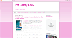 Desktop Screenshot of petsafetylady.blogspot.com