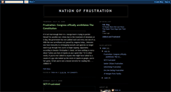 Desktop Screenshot of nationoffrustration.blogspot.com