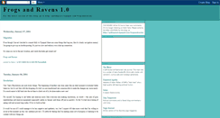 Desktop Screenshot of frogsandravens.blogspot.com