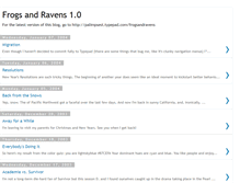Tablet Screenshot of frogsandravens.blogspot.com