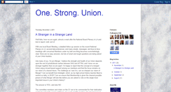 Desktop Screenshot of onestrongunion.blogspot.com