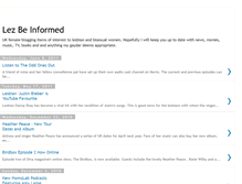 Tablet Screenshot of lezbeinformed.blogspot.com