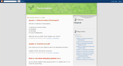 Desktop Screenshot of factorise.blogspot.com