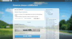 Desktop Screenshot of absence-plaque-constructeur.blogspot.com