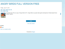 Tablet Screenshot of angrybirdsfullversionfreenow.blogspot.com