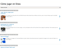 Tablet Screenshot of comojugarenlinea.blogspot.com