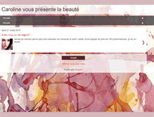 Tablet Screenshot of lescreationscarolinemichaud.blogspot.com