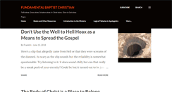 Desktop Screenshot of fundamentalbaptistchristian.blogspot.com