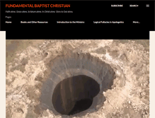 Tablet Screenshot of fundamentalbaptistchristian.blogspot.com