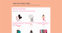 Desktop Screenshot of littlegirlsfootlesstightsreviews.blogspot.com