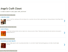 Tablet Screenshot of angelscraftcloset.blogspot.com