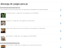 Tablet Screenshot of descargadejuegosparapc.blogspot.com