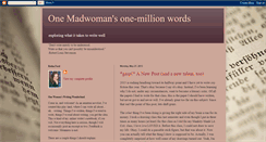 Desktop Screenshot of onemadwomansonemillionwords.blogspot.com