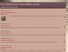 Tablet Screenshot of onemadwomansonemillionwords.blogspot.com