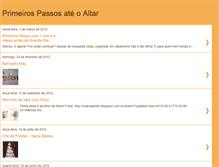 Tablet Screenshot of primeirospassosateoaltar.blogspot.com