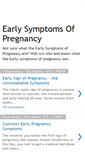 Mobile Screenshot of earlysymptomsofpregnancy.blogspot.com