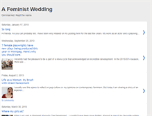 Tablet Screenshot of feministwedding.blogspot.com