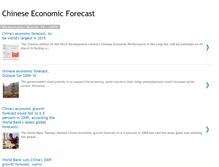Tablet Screenshot of chineseeconomicforecast.blogspot.com
