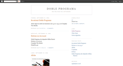 Desktop Screenshot of dobleprograma.blogspot.com