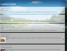 Tablet Screenshot of laurencocina.blogspot.com