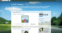 Desktop Screenshot of lovemyfreebies.blogspot.com