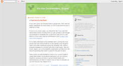 Desktop Screenshot of itstheenvironmentstupid.blogspot.com