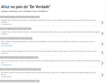 Tablet Screenshot of alicenopaisdodeverdade.blogspot.com