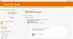 Desktop Screenshot of gemsoftorah.blogspot.com