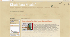 Desktop Screenshot of kisahparamualaf.blogspot.com