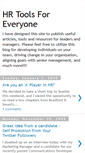 Mobile Screenshot of hrtoolsforeveryone.blogspot.com