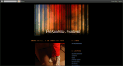Desktop Screenshot of pensamentoinsoluvel.blogspot.com