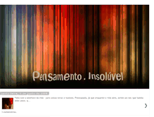 Tablet Screenshot of pensamentoinsoluvel.blogspot.com