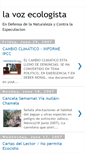 Mobile Screenshot of lavozecologista.blogspot.com