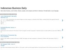 Tablet Screenshot of indonesianbusinessdaily.blogspot.com