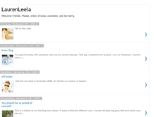 Tablet Screenshot of laurenleela.blogspot.com