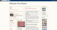 Desktop Screenshot of melanievanmeter.blogspot.com