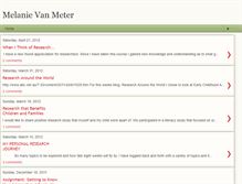 Tablet Screenshot of melanievanmeter.blogspot.com