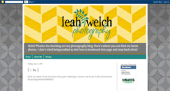 Desktop Screenshot of leahwelch.blogspot.com