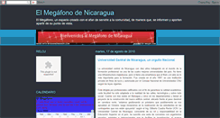 Desktop Screenshot of elmegafonodenicaragua.blogspot.com