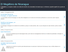 Tablet Screenshot of elmegafonodenicaragua.blogspot.com