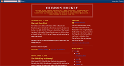 Desktop Screenshot of crimsonhockey.blogspot.com