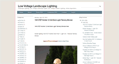 Desktop Screenshot of lowvoltagelandscapelightings.blogspot.com