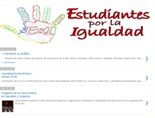 Tablet Screenshot of estudiantesxlaigualdad.blogspot.com