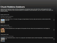 Tablet Screenshot of chuckrobbins-outdoors.blogspot.com