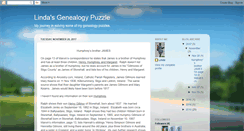 Desktop Screenshot of lindasgenealogypuzzle.blogspot.com