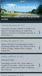 Mobile Screenshot of lindasgenealogypuzzle.blogspot.com
