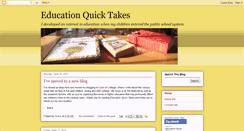 Desktop Screenshot of educationquicktakes.blogspot.com