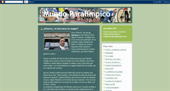 Desktop Screenshot of mundoparalimpico.blogspot.com