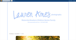 Desktop Screenshot of laurenamesphotography.blogspot.com