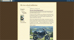 Desktop Screenshot of mytwowheeladdiction.blogspot.com